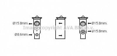 AVA QUALITY COOLING mz1257 -  Расширительный клапан, кондиционер